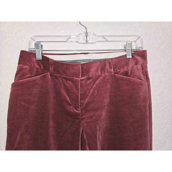 NWOT! Express Design Studio Editor Velvet Trouser Pant Size 6 - Picture 4 of 9
